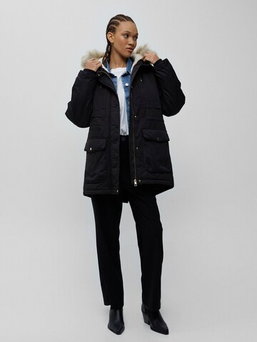 Pull&Bear Winter parka in Black