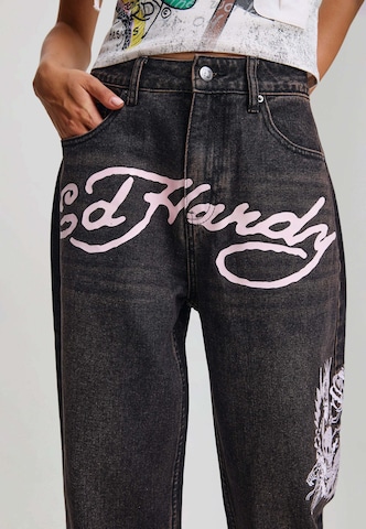 Loosefit Jeans di Ed Hardy in nero