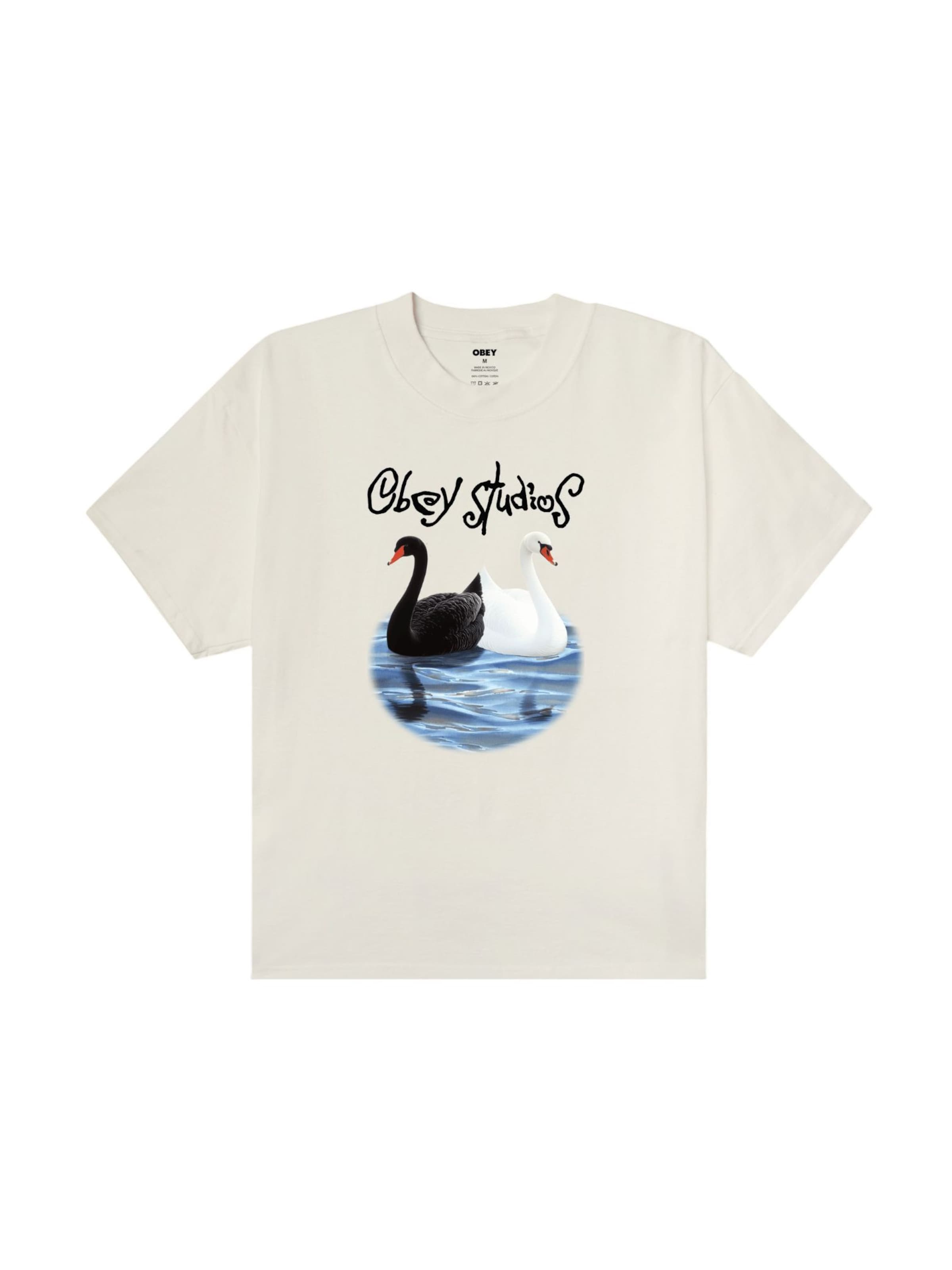 Obey Shirt in Wit: voorkant