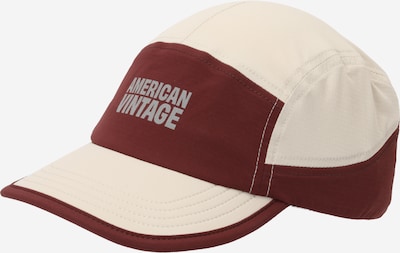 AMERICAN VINTAGE Lippalakki 'ZAXOO' värissä ecru / harmaa / tummanpunainen, Tuotenäkymä
