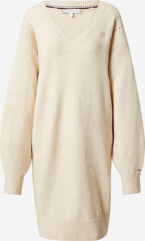 TOMMY HILFIGER Knit dress in Beige: front