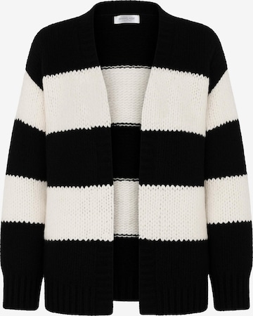 SASSYCLASSY Oversizestrickjacke in Schwarz: Vorderseite