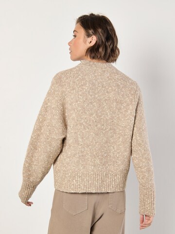 Apricot Trui 'Flecked Knit Chunky Jumper' in Beige