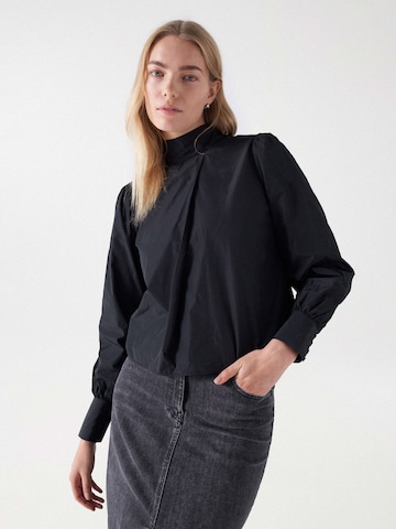 Salsa Jeans Blouse in Zwart: voorkant