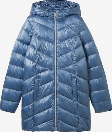 TOM TAILOR Ανοιξιάτικο και φθινοπωρινό παλτό σε μπλε: μπροστά