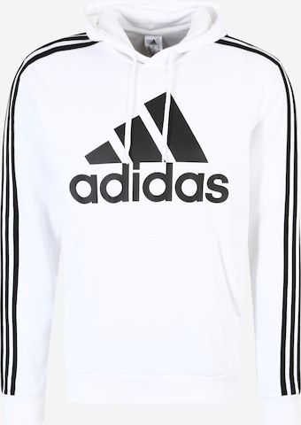ADIDAS SPORTSWEAR Αθλητική μπλούζα φούτερ 'Essentials' σε λευκό: μπροστά