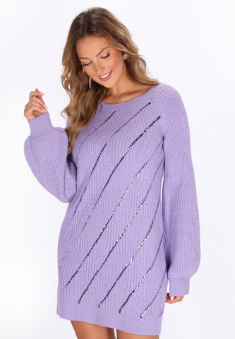 faina Dress in Purple: front
