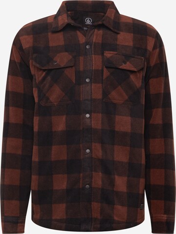 Volcom Regular fit Button Up Shirt in Brown: front