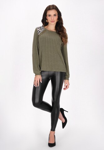 Pull-over faina en vert