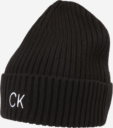 Calvin Klein Beanie in Black: front