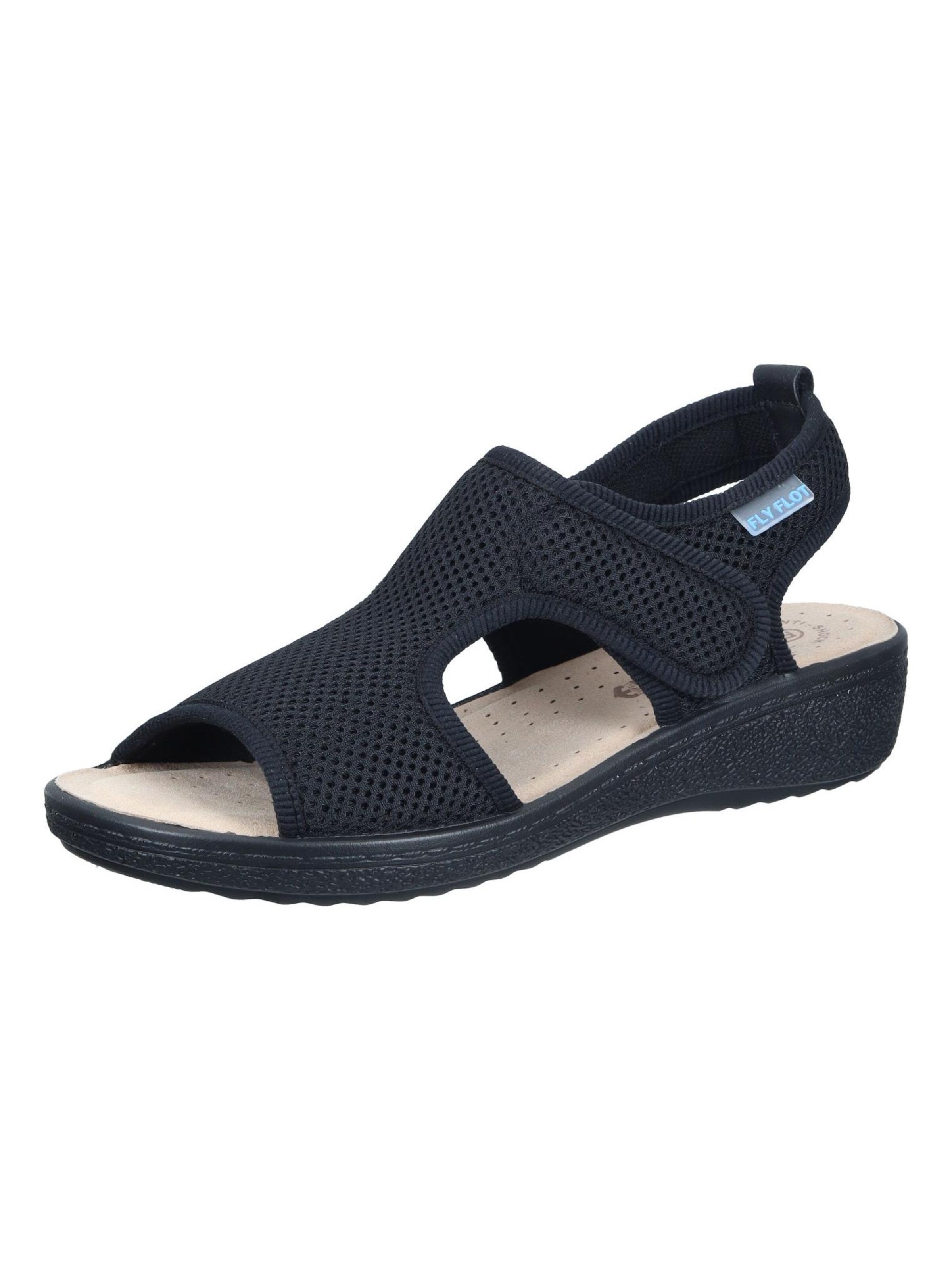 FLY FLOT Sandals in Black: front