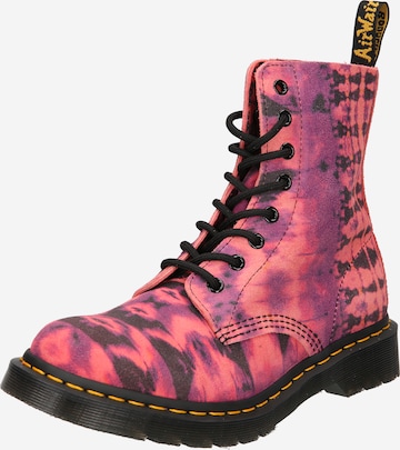 Dr. Martens Lace-Up Ankle Boots '1460' in Purple: front