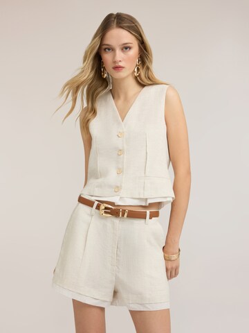 Gilet de costume MOTIVI en blanc