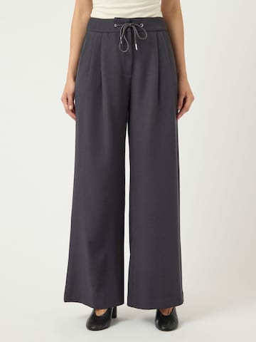 YAS Wide Leg Hose 'YASCarivo' in Grau: Vorderseite