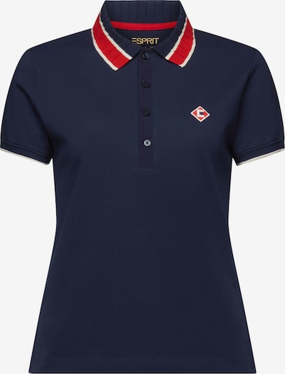 ESPRIT Shirt in navy / dunkelrot, Produktansicht