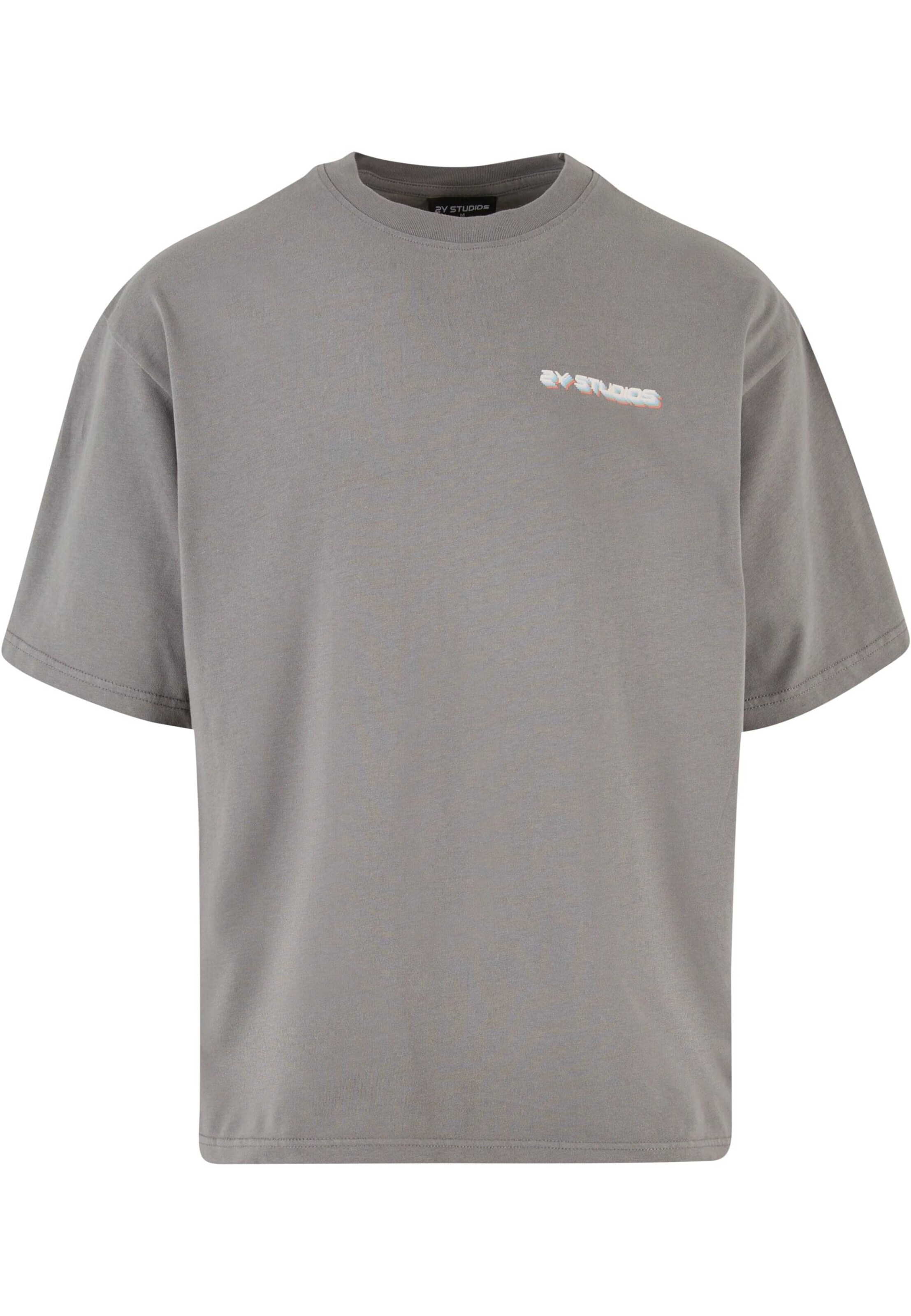Maglietta 'Good Vibes Only' di 2Y Studios in grigio: frontale