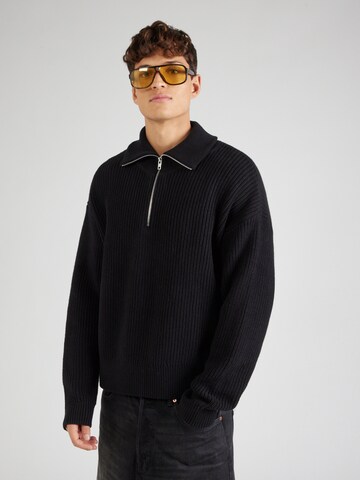 Pullover 'Jim' di WEEKDAY in nero: frontale
