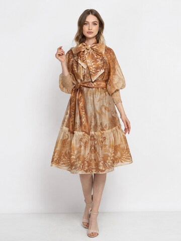 JIORO Dress 'SUNSET' in Yellow