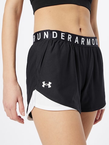 UNDER ARMOUR Regular Workout Pants 'Play Up' in Black