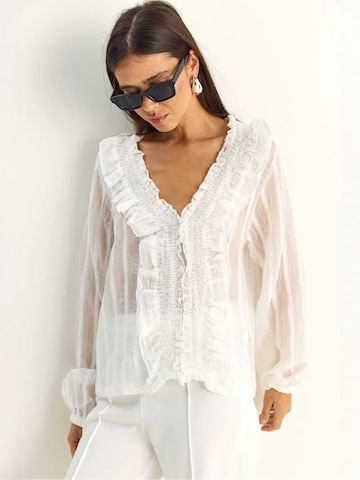 Bianco Lucci Blouse in White