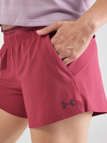 UNDER ARMOUR - regular Pantalón deportivo 'Vanish' en rojo