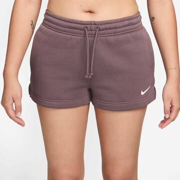 Nike Sportswear Slim fit Pants 'Phoenix' in Purple: front