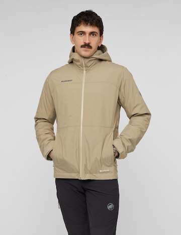 MAMMUT Outdoor jacket in Beige: front