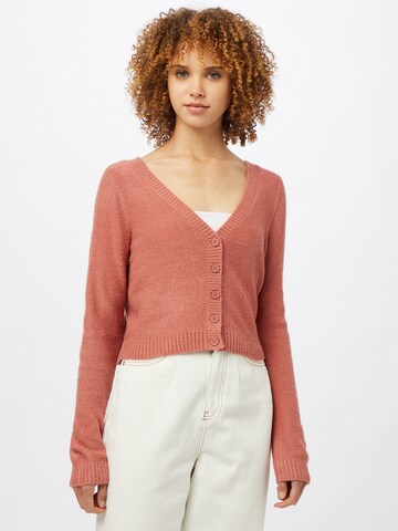 American Eagle Knit Cardigan in Brown: front