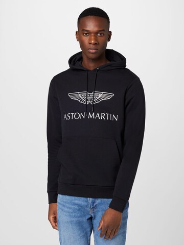 Hackett London Sweatshirt in Zwart: voorkant