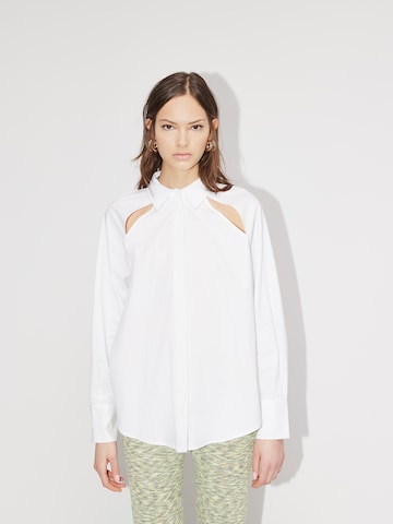 Camicia da donna 'Nanni' di LeGer by Lena Gercke in bianco: frontale