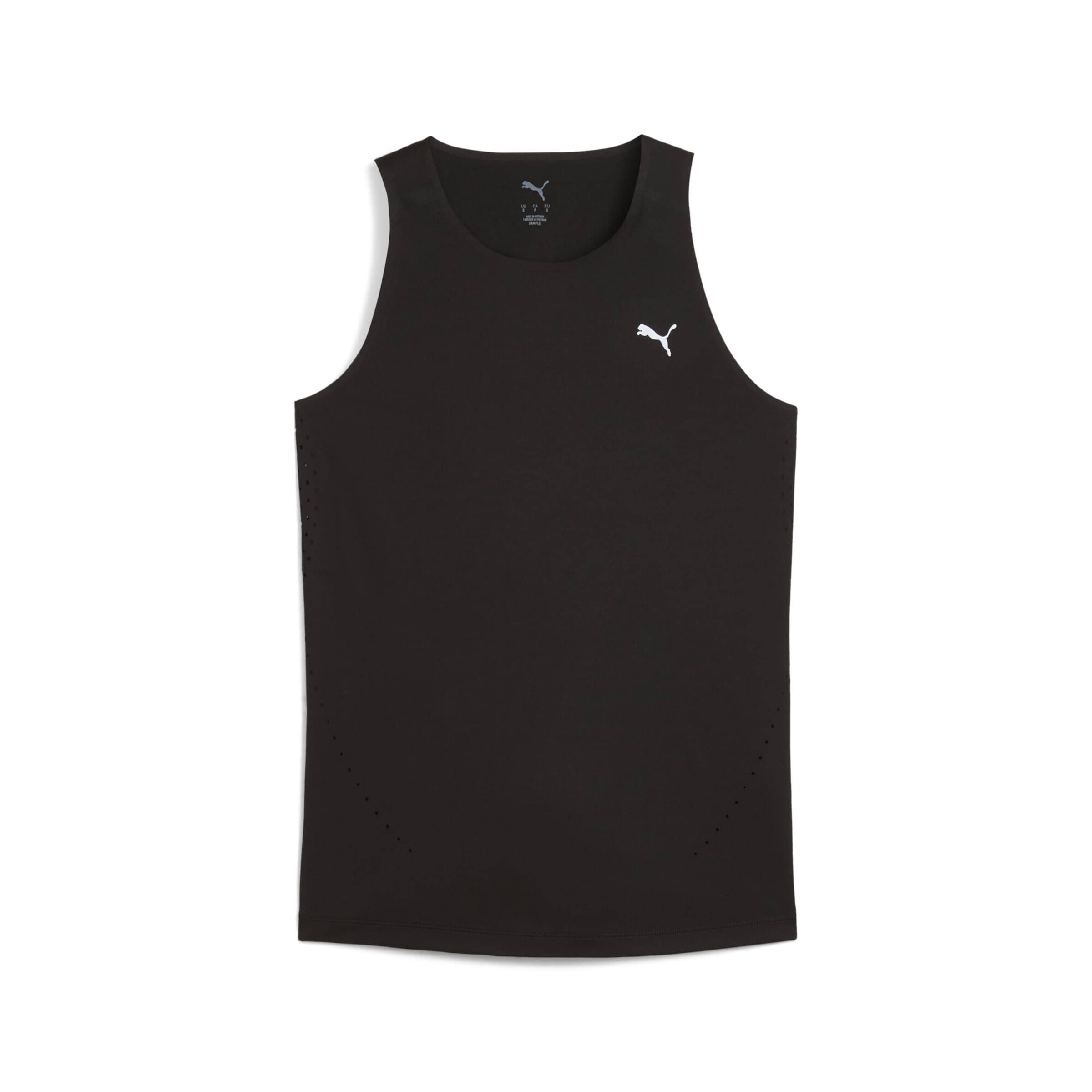 PUMA Sporttop in Zwart: voorkant