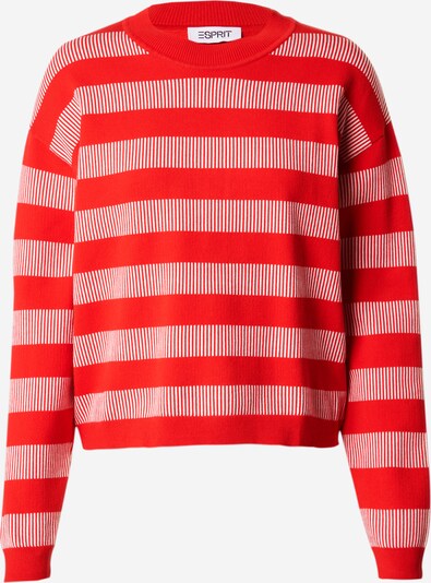 ESPRIT Sweater majica u crvena / bijela, Pregled proizvoda
