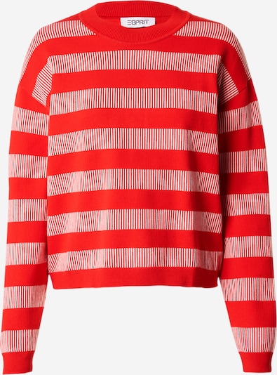 ESPRIT Sweatshirt i röd / vit, Produktvy