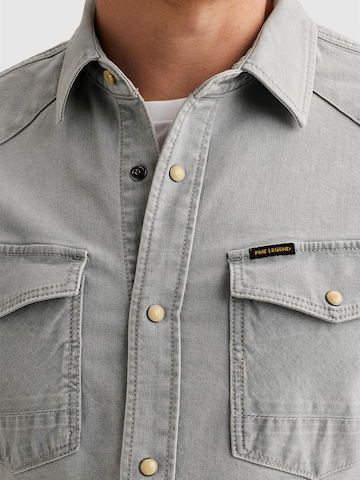 PME Legend - Ajuste regular Camisa 'Denim shirt with chest pockets' en azul