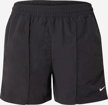Nike Sportswear Свободный крой Штаны 'ESSNTL' в Черный: спереди