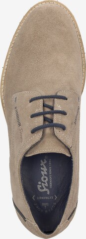 SIOUX Lace-Up Shoes ' Dilip' in Beige