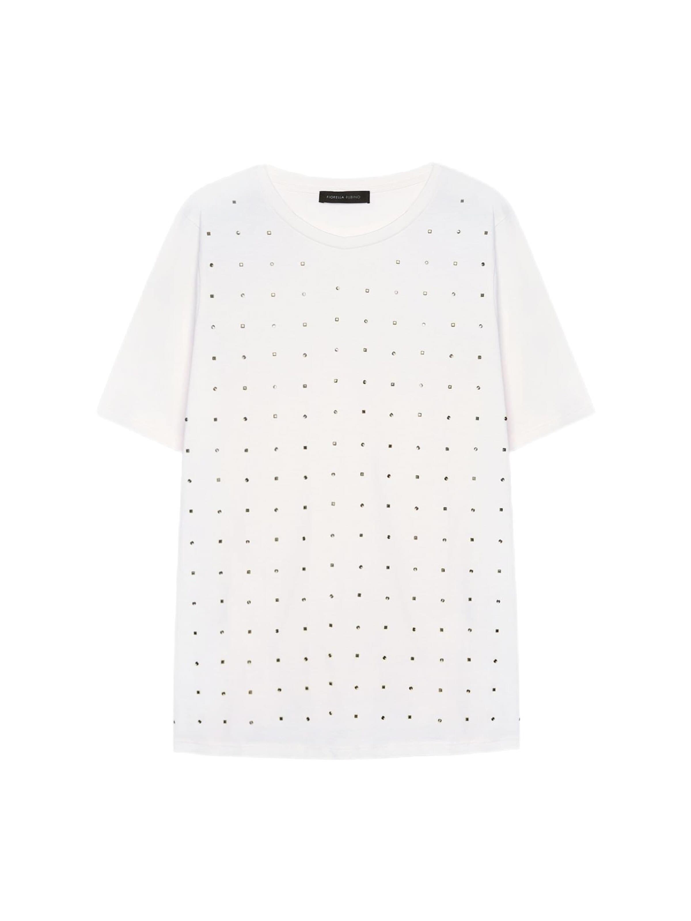 Top di Fiorella Rubino in bianco: frontale