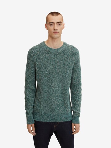 TOM TAILOR Sweater in Green: front