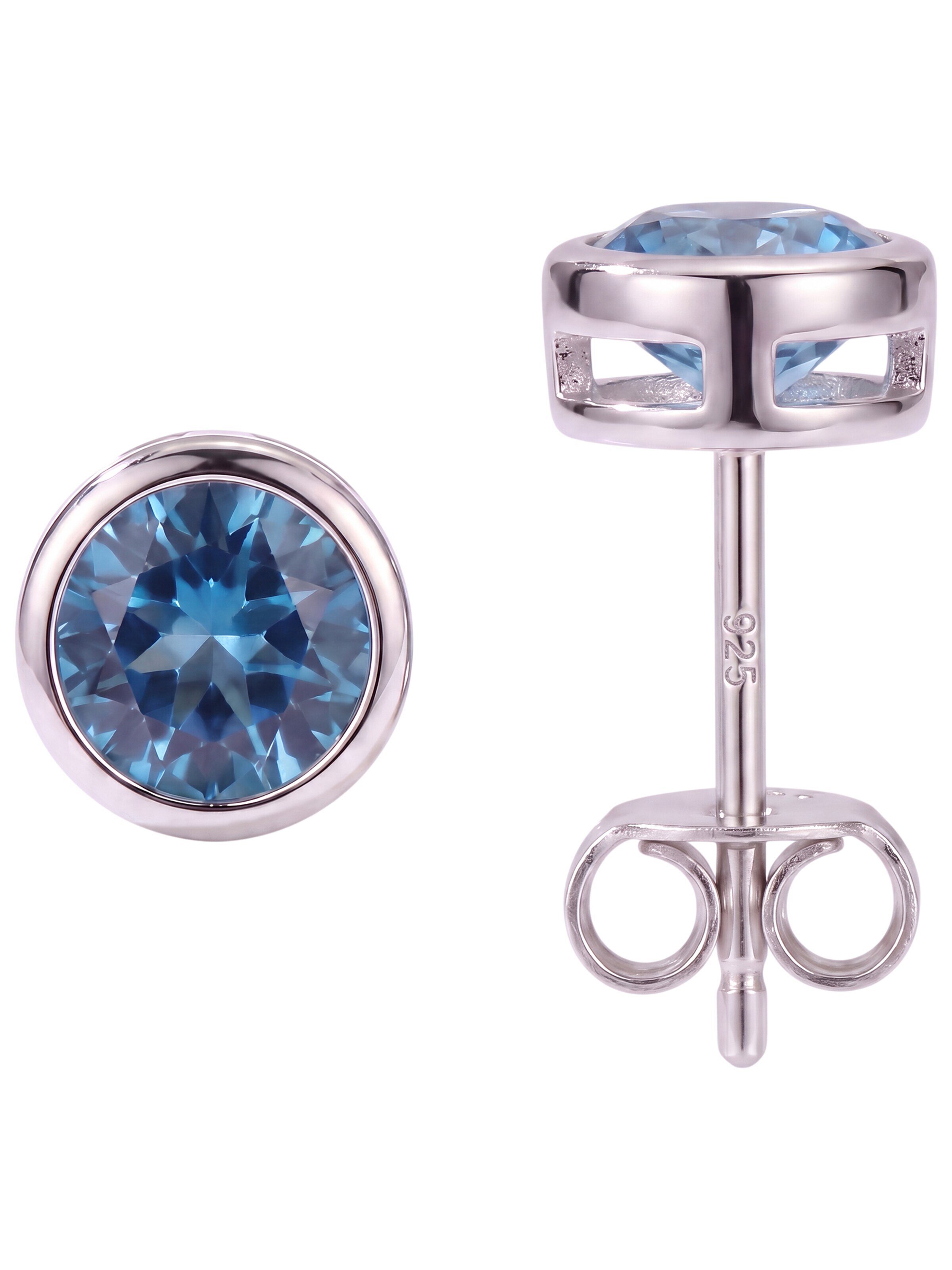 Jobo Earrings in Blue: front