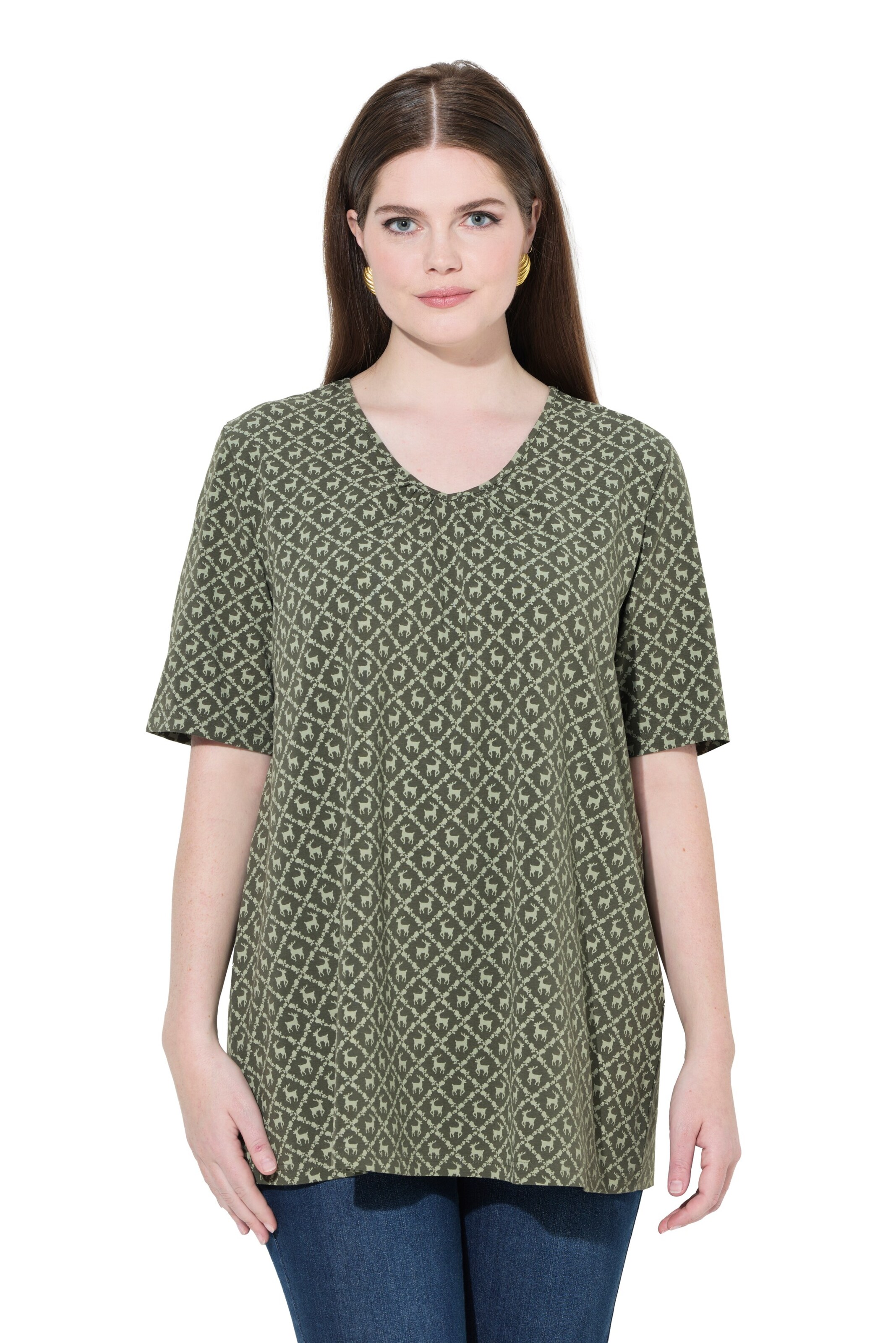 Ulla Popken Shirt in Green: front