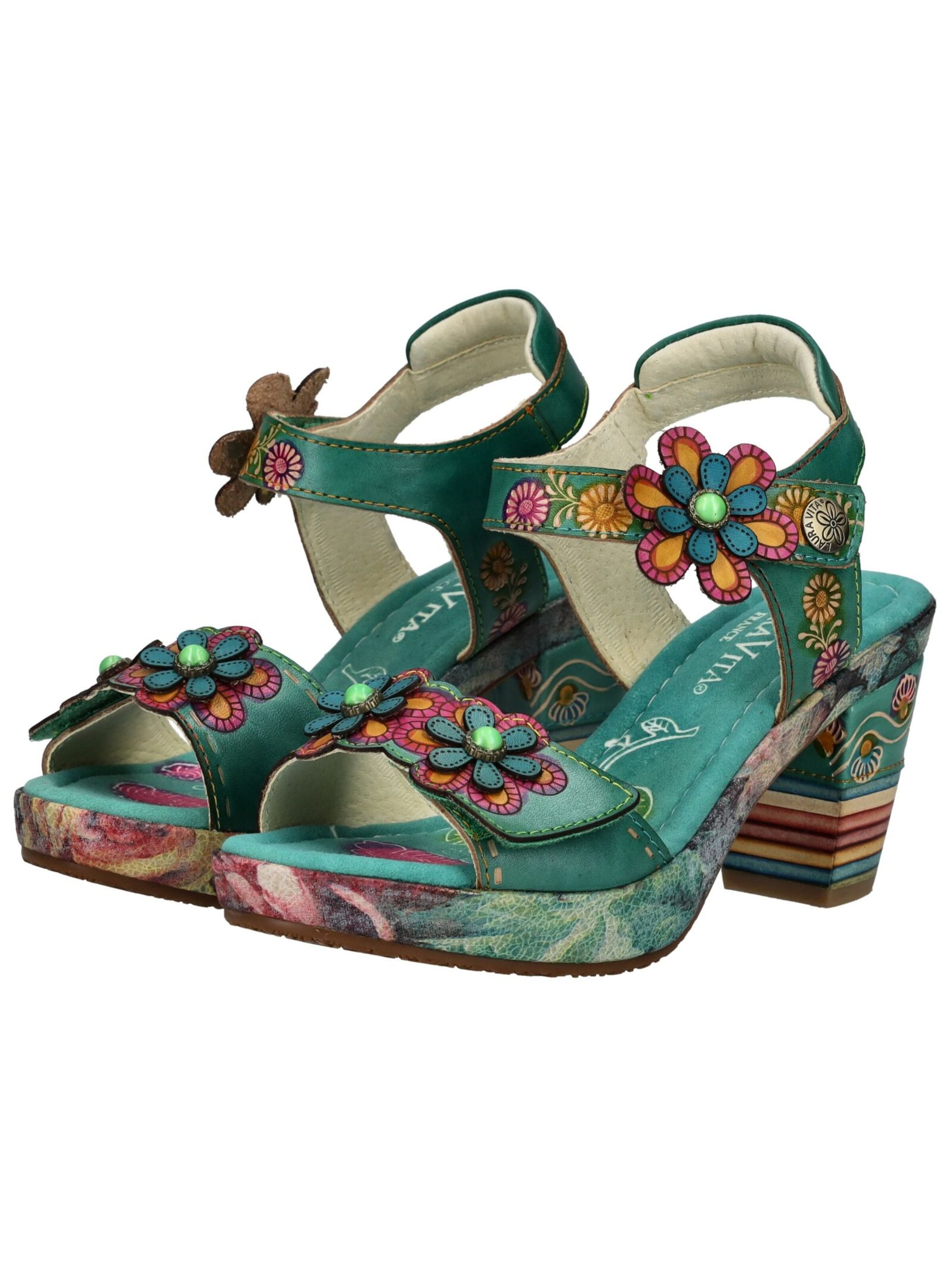 Sandales à lanières Laura Vita en vert