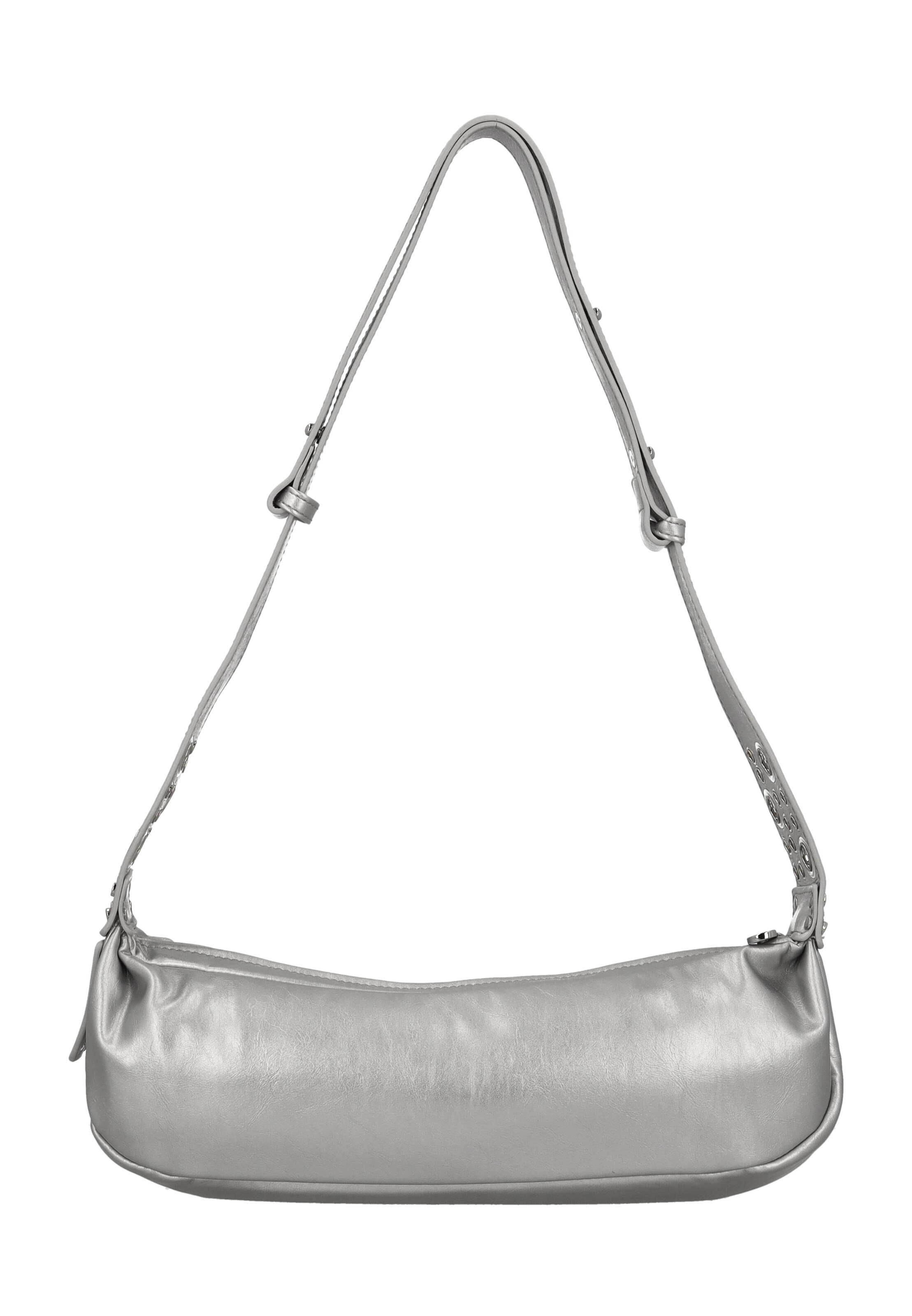 Sac bandoulière myMo ROCKS en argent : devant