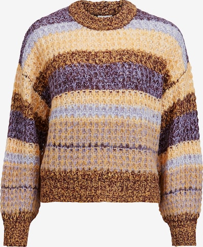 VILA Sweater 'Abril' in Cognac / Yellow / Lilac / Dark purple, Item view
