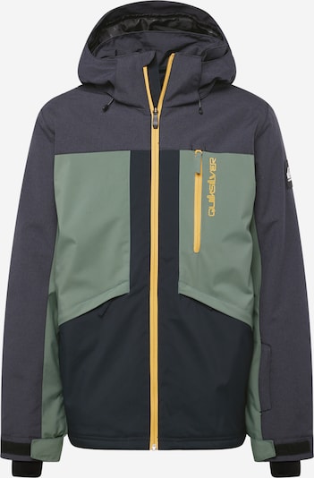 QUIKSILVER Veste de sport 'Dawson' en jaune / graphite / vert / noir, Vue avec produit