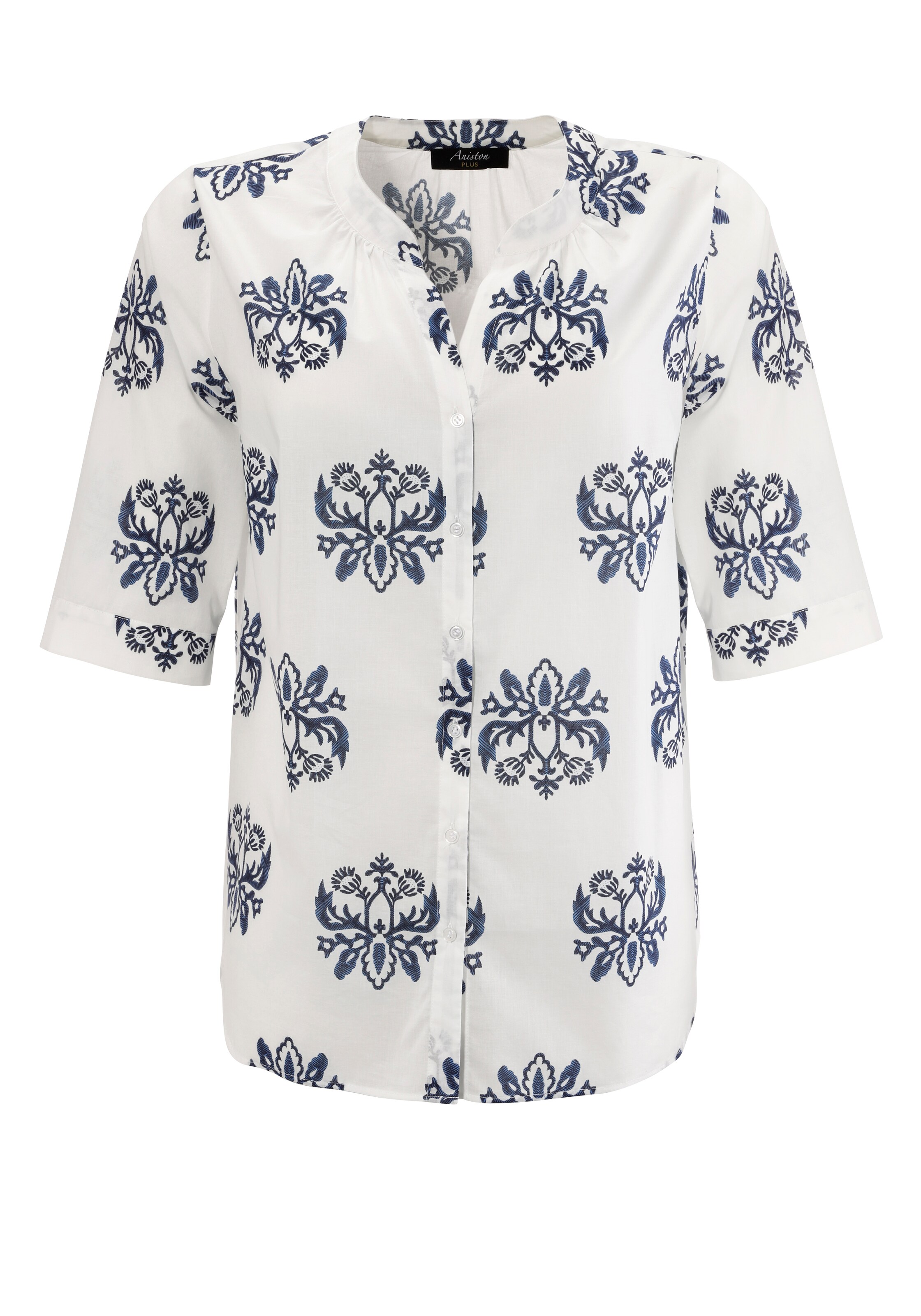 Aniston Bluse in marine / weiß, Produktansicht