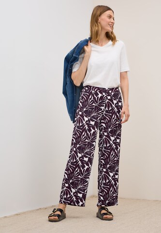 CECIL Wide Leg Hose in Lila: Vorderseite