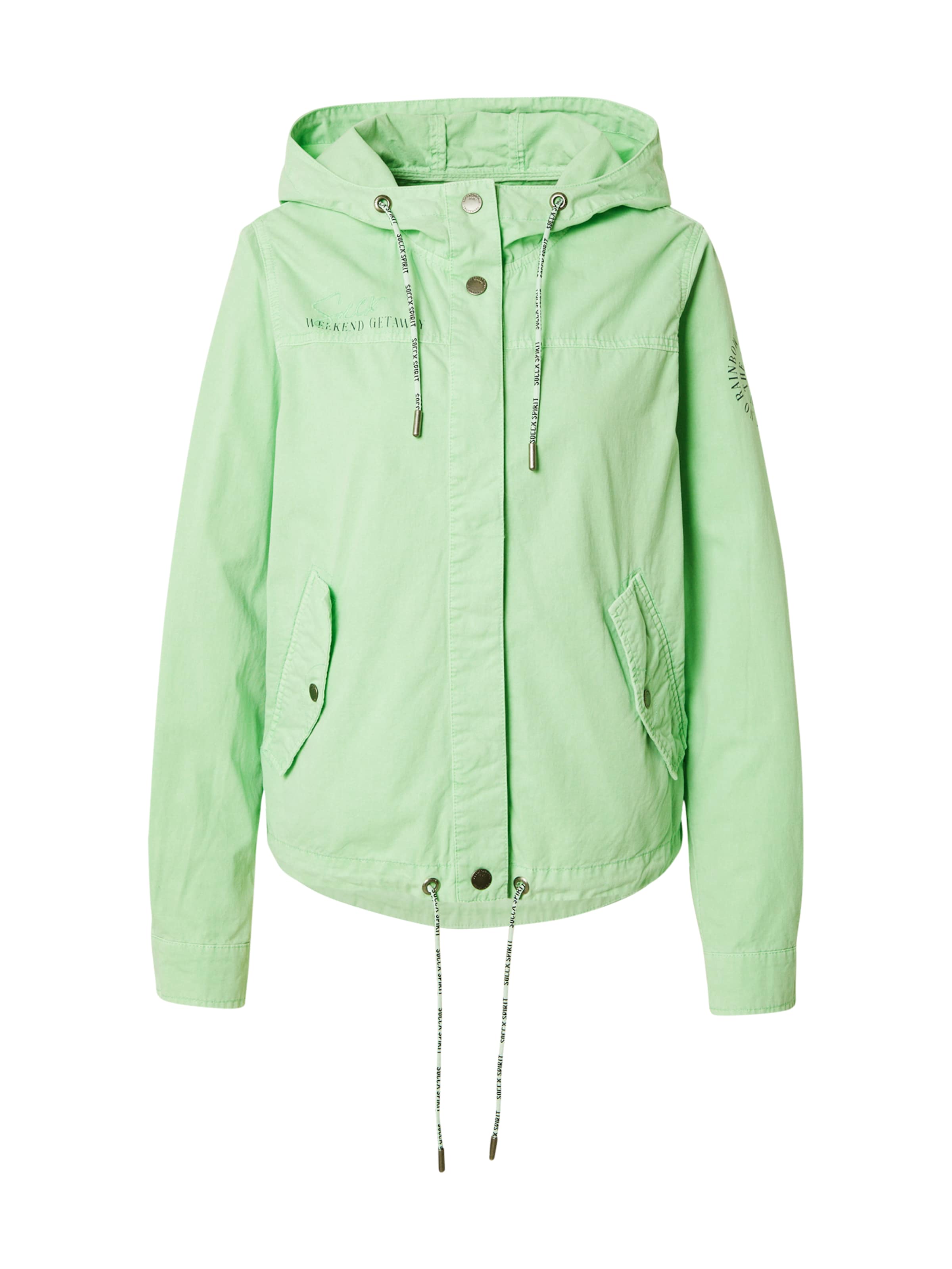 Veste mi-saison Soccx en vert : devant