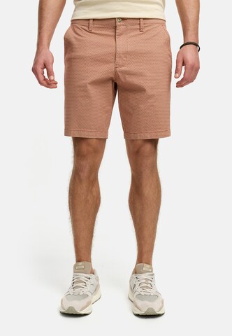 INDICODE JEANS Regular Chino trousers 'Lubin' in Orange: front