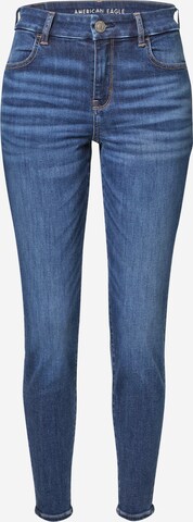 American Eagle Slimfit Jeans in Blauw: voorkant