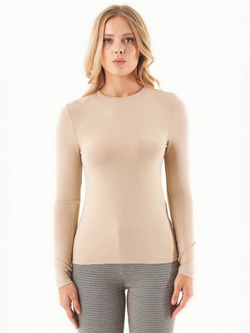 Organication Pullover in Beige: Vorderseite